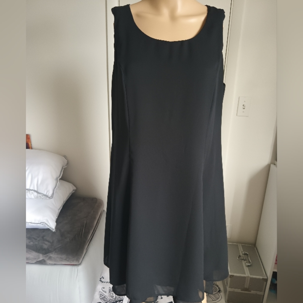 Molly Malloy Evening Black Sleeveless Cocktail Dress Womens .